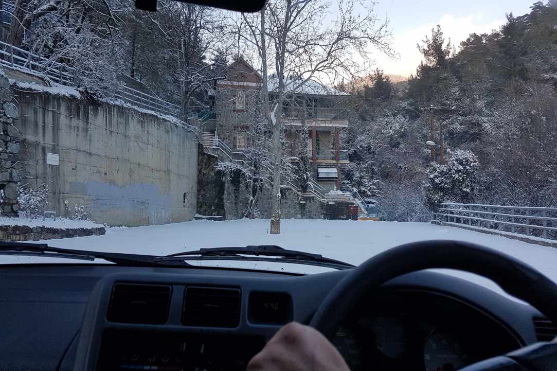 Route from Omodos - Platres