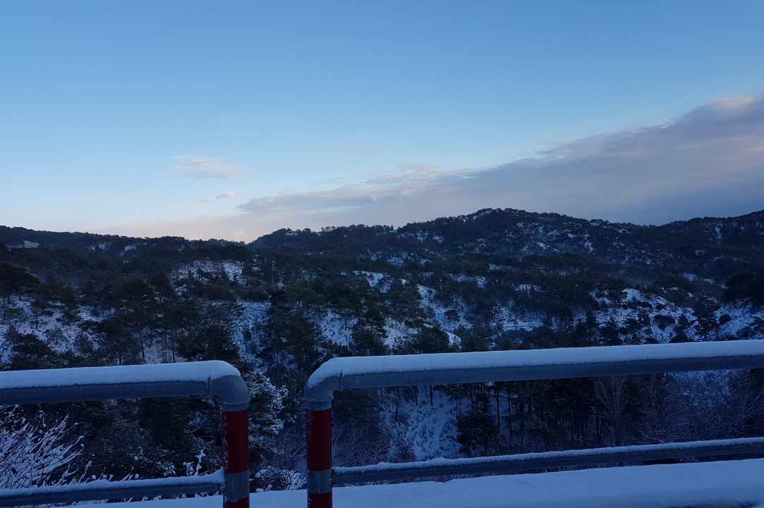 Route from Omodos - Platres