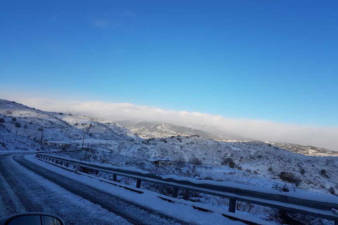 Route from Omodos - Platres