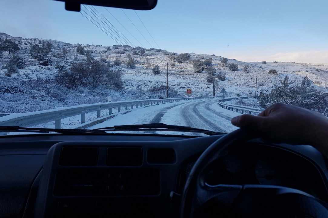 Route from Omodos - Platres