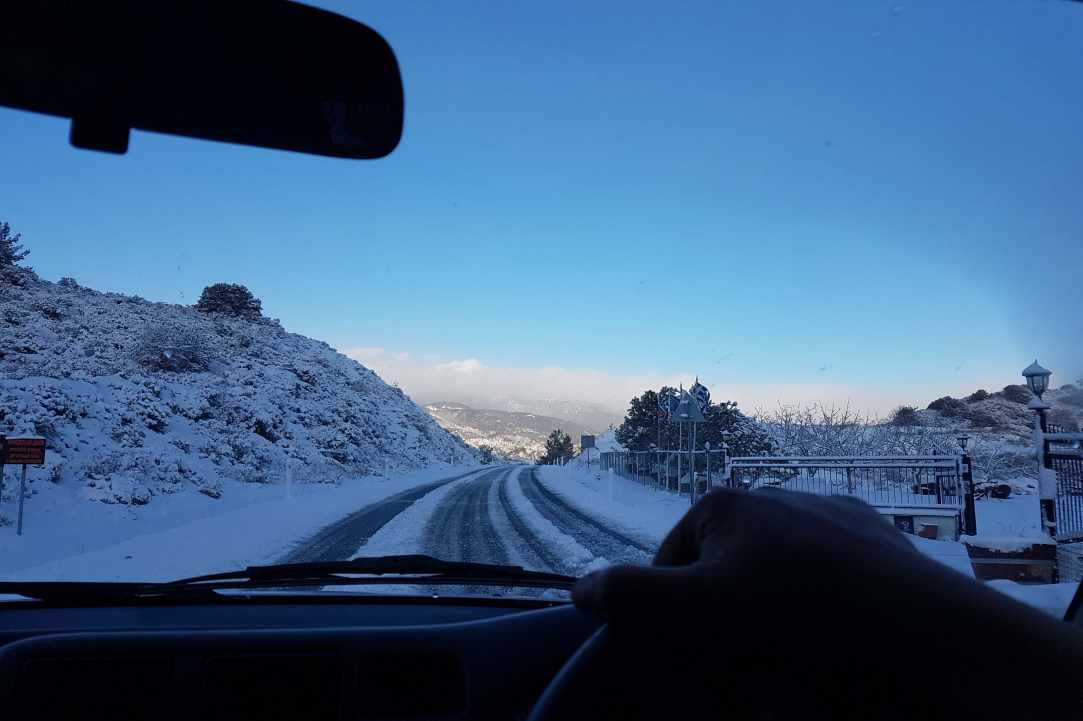 Route from Omodos - Platres