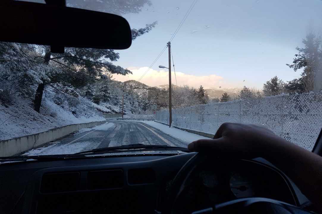 Route from Omodos - Platres