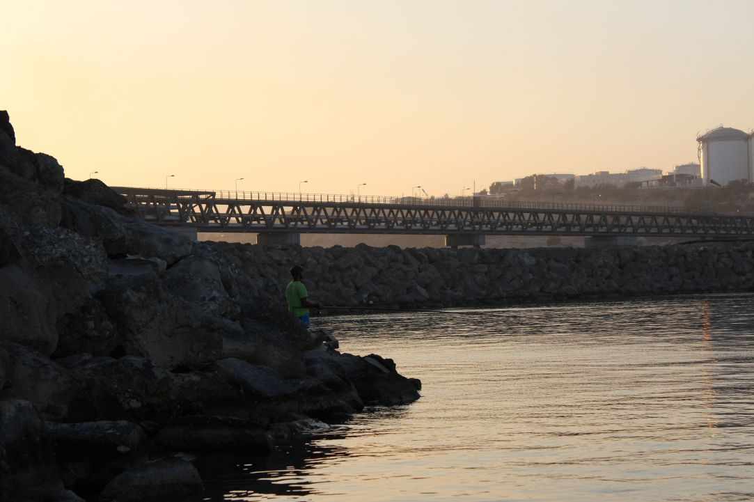 Simple fishing in Cyprus