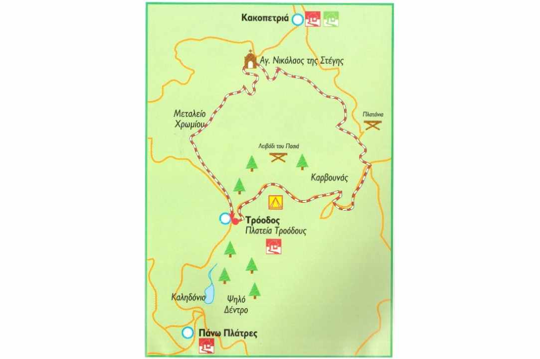 Bicycle routes of Cyprus - Pafos and Troodos