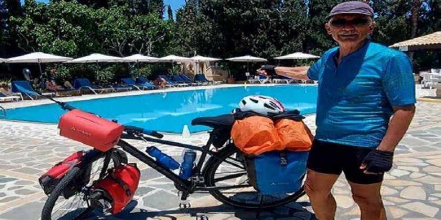 Ο 68χρονος Σάββας διέσχισε με ποδήλατο 3 χώρες στη μνήμη του Κυπριανού