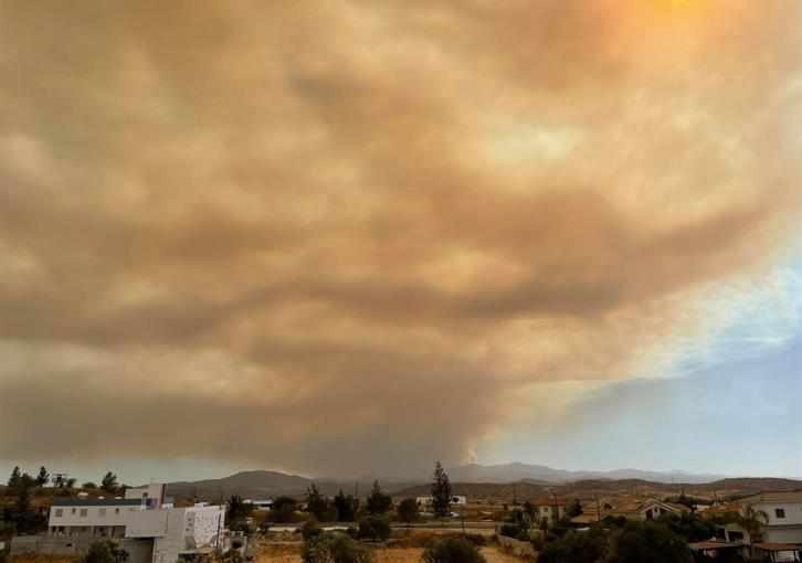 Μαύρισε ο ουρανός της Κύπρου