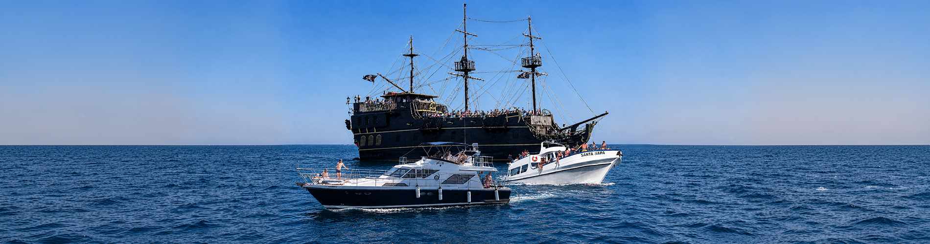 An impressive fleet takes you on a journey from Ayia Napa Harbour