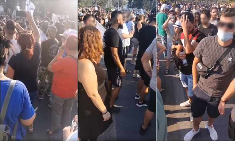 Πλήθος κόσμου διαμαρτύρεται έξω από το Προεδρικό