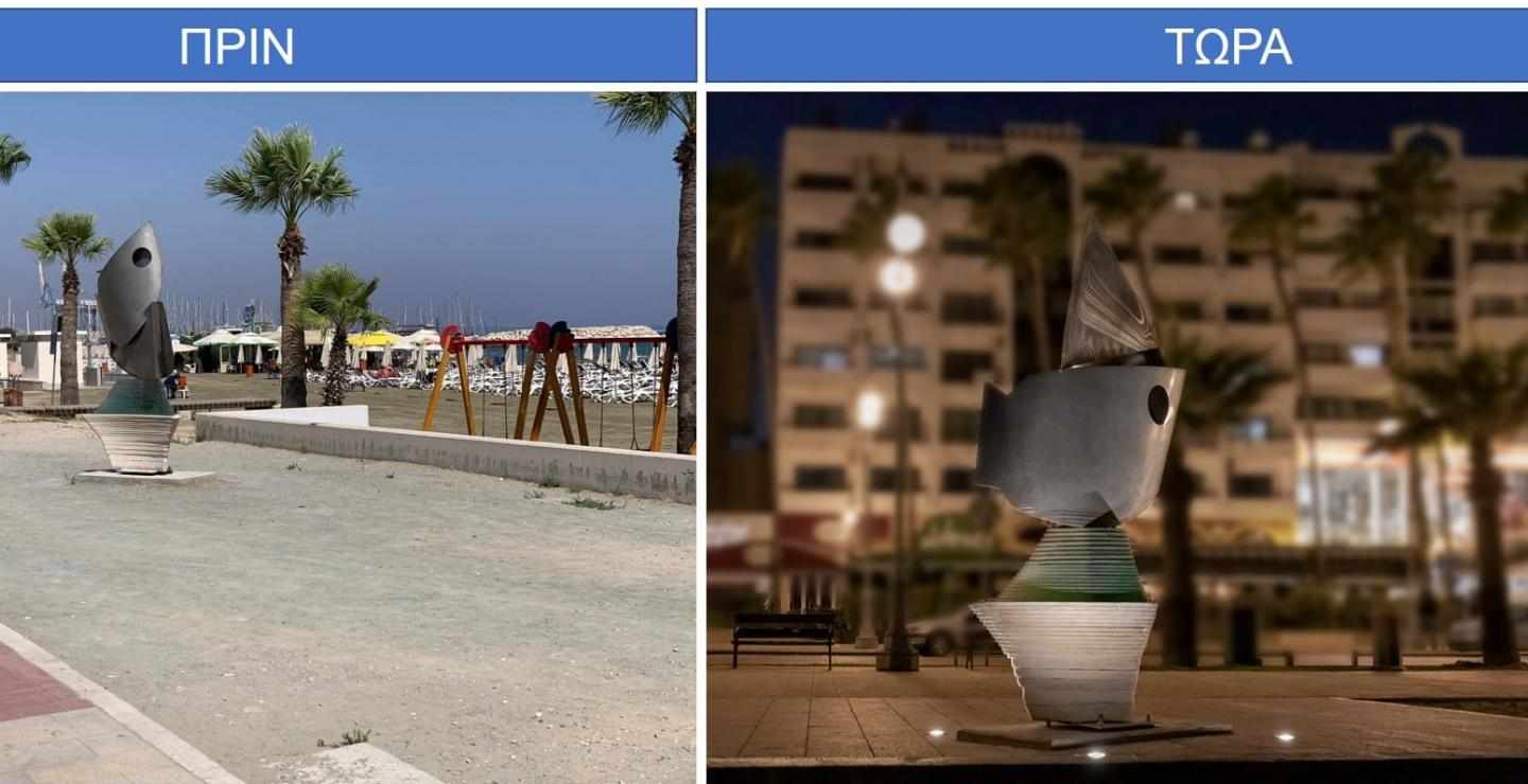Τοπιοτεχνήσεις  τοποθετήθηκαν στο παραλιακό μέτωπο των Φοινικούδων