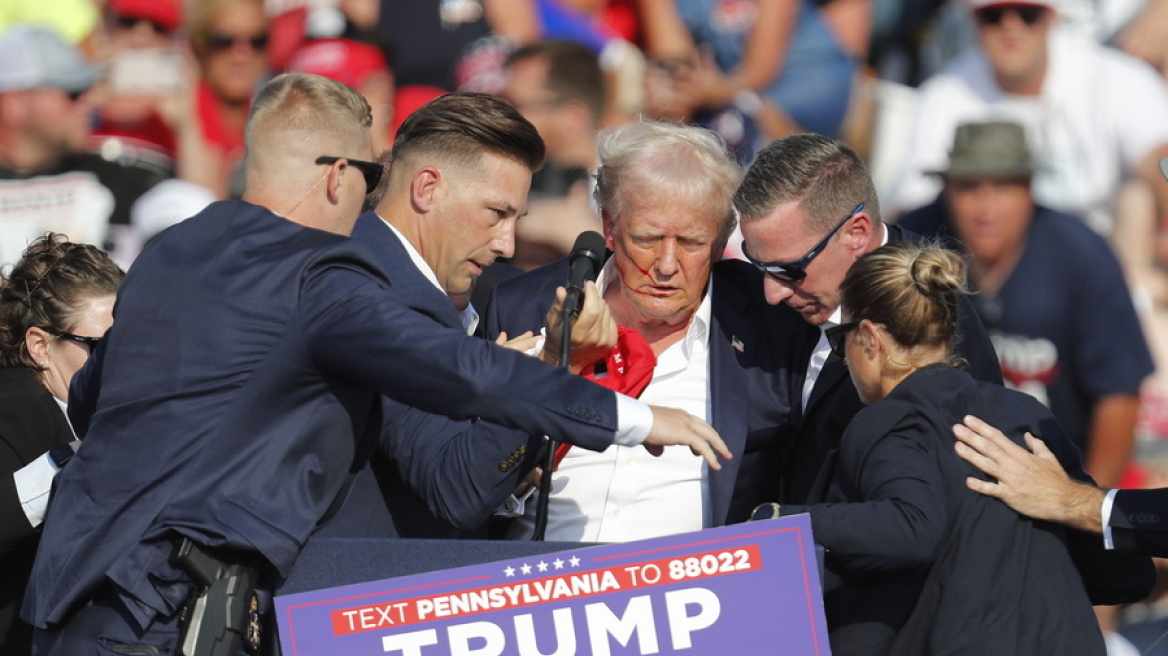 Η στιγμή της απόπειρας δολοφονίας του Donald Trump